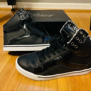 Pastry POP Tart Grid Adult Sneaker black size 8